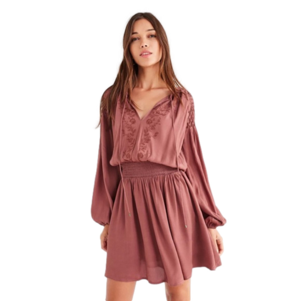 ASTR • Melinda Smocked Mini Dress